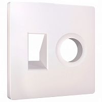 Накладка для ТВ-розетки и RJ-11 или RJ-45 Ambrella Volt ALFA AP2125 в Нижнем Новгороде