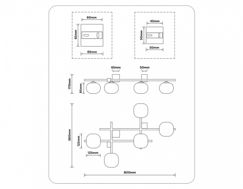 Потолочная люстра Ambrella Light LH LH51015 в Нижнем Новгороде фото 5