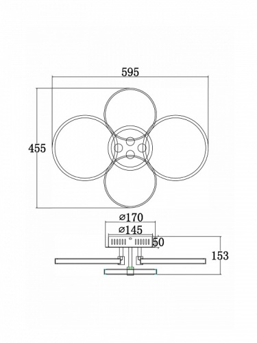 Накладной светильник Freya  FR10018CL-L40W в Нижнем Новгороде фото 3