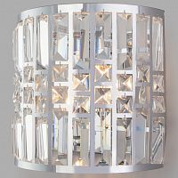 Накладной светильник Eurosvet Lory 10116/2 хром/прозрачный хрусталь Strotskis в Сельцо