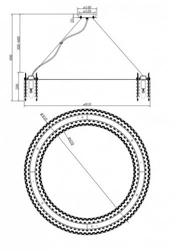 Подвесной светильник Maytoni Rocio MOD036PL-18N в Нижнем Новгороде фото 3