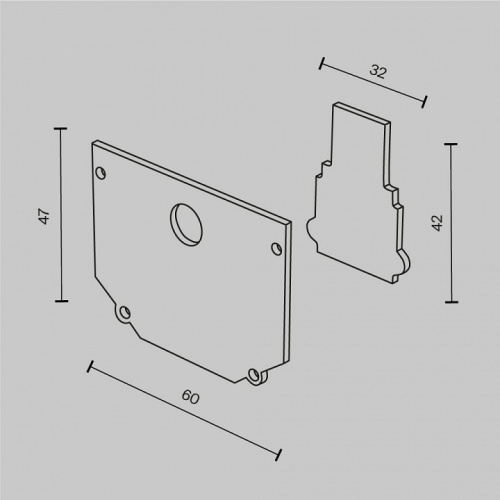 Заглушка для трека Maytoni Accessories for tracks Exility TRA034EC-SCH-42B в Белокурихе фото 6