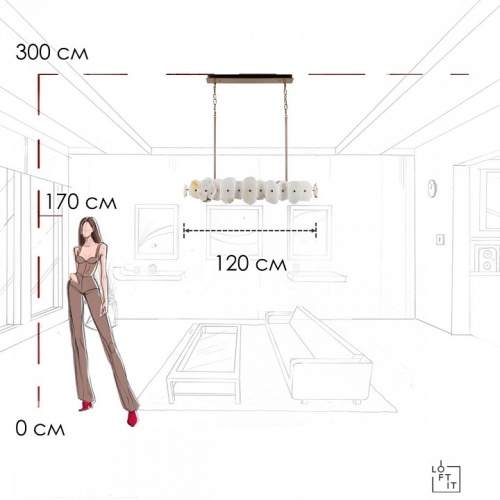 Подвесной светильник Loft it Alicante 10248/1200 в Нижнем Новгороде фото 10