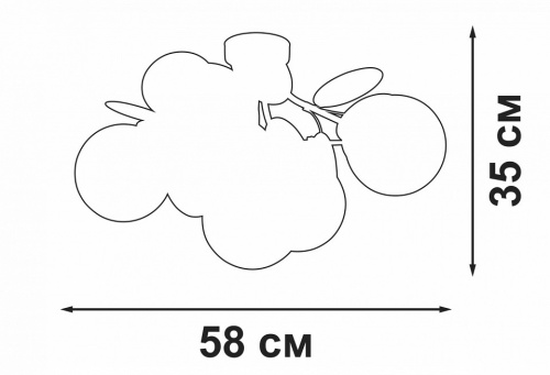 Потолочная люстра Vitaluce V3038 V3038-8/5PL в Нижнем Новгороде фото 4
