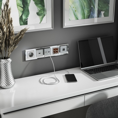 Рамка на 5 постов Werkel Diamant (зеркальный) W0051220 в Нижнем Новгороде фото 2