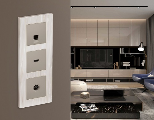 Накладка для розетки HDMI Ambrella Volt ALFA AP3740 в Нижнем Новгороде фото 2