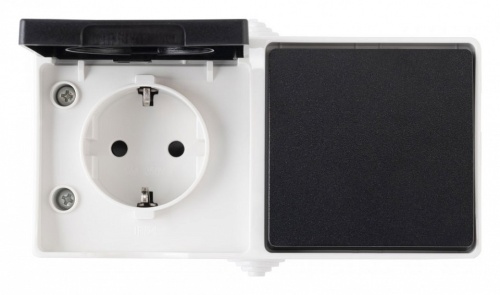 Блок с выключателями одноклавишными влагозащищенными Arte Milano am-309 309.52-1.grey в Нижнем Новгороде фото 5