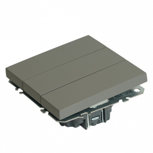 Выключатель трехклавишный без рамки Stekker Эмили 49948 в Нижнем Новгороде фото 5