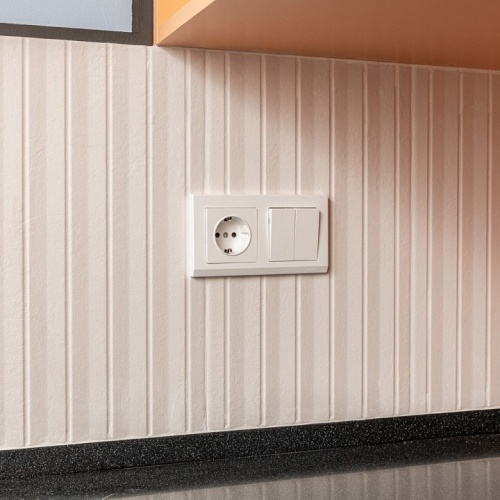 Выключатель двухклавишный без рамки Werkel белый W1120001 в Нижнем Новгороде фото 2