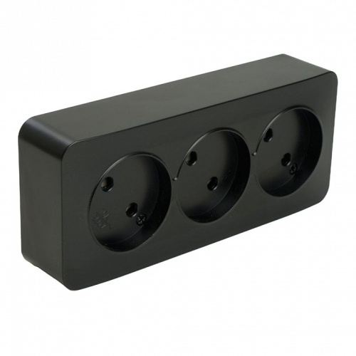 Розетка тройная без заземления Stekker София 49500 в Нижнем Новгороде фото 7