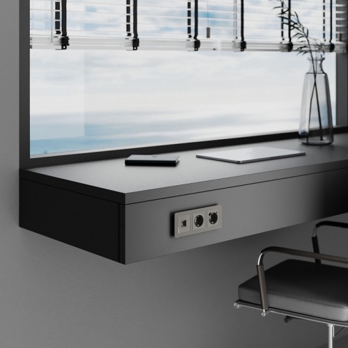 Розетка Ethernet RJ-45 без рамки Werkel графит акрил W1181044 в Нижнем Новгороде фото 3