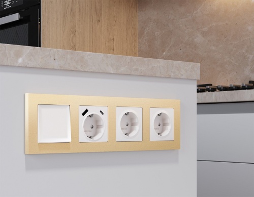 Выключатель двухполюсной самовозвратный без рамки Ambrella Volt MA MA121050 в Нижнем Новгороде фото 2