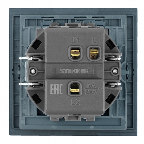 Переключатель одноклавишный без рамки Stekker Мия 50447 в Нижнем Новгороде фото 5