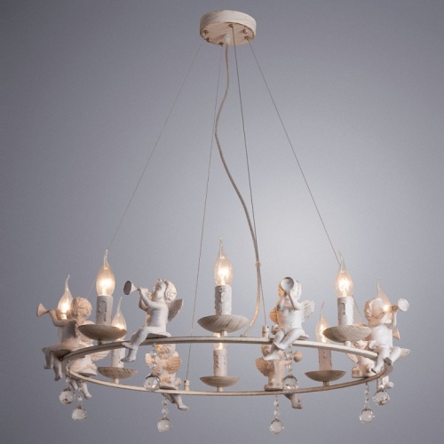 Подвесная люстра Arte Lamp Amur A1133SP-8WG в Нижнем Новгороде фото 4