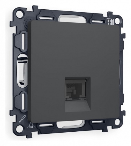 Розетка Ethernet RJ-45 и со шторками, без рамки Ambrella Volt ALFA MA912010 в Нижнем Новгороде