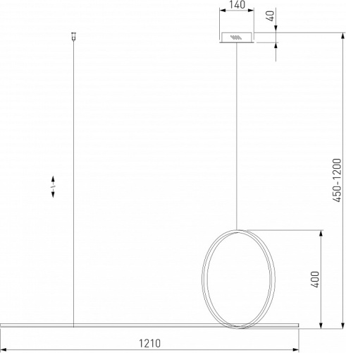 Подвесной светильник Eurosvet Mist 90266/1 золото в Нижнем Новгороде фото 2