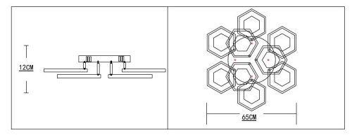 Потолочная люстра Escada Hexagon 10236/9LED в Краснокамске фото 8