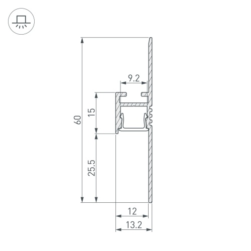 Профиль ARH-PLINTUS-FANTOM-2000 WHITE (Arlight, Алюминий) в Симферополе фото 4