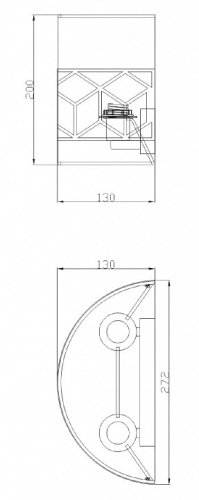 Накладной светильник Maytoni Messina H223-WL-02-G в Артемовском фото 4