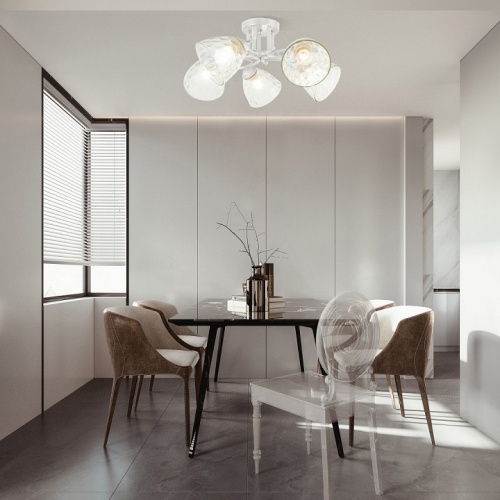 Потолочная люстра Arte Milano Napoli-6820 338756/5 WT+SL в Нижнем Новгороде фото 3