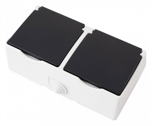 Блок с розетками влагозащищенными с заземлением и крышкой Arte Milano am-309 309.40-2.grey в Нижнем Новгороде фото 8