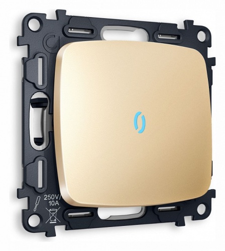 Выключатель одноклавишный с подсветкой без рамки Ambrella Volt OMEGA MO602020 в Нижнем Новгороде