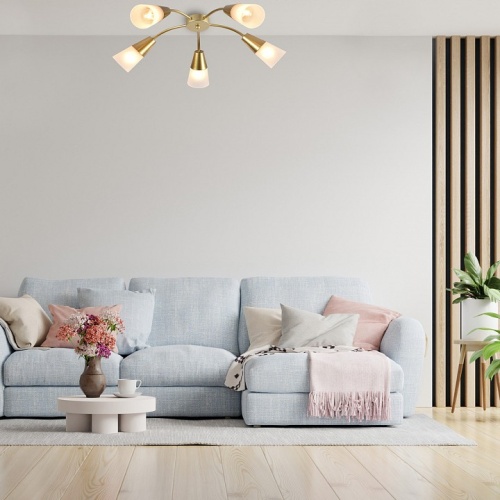 Потолочная люстра Escada Aquilegia 1100/5P Gold в Нижнем Новгороде фото 2