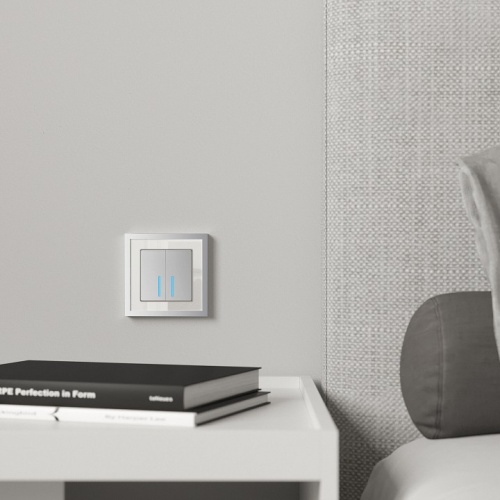 Рамка на 1 пост Werkel Baguette (белый/серебро) W0012850 в Нижнем Новгороде фото 3