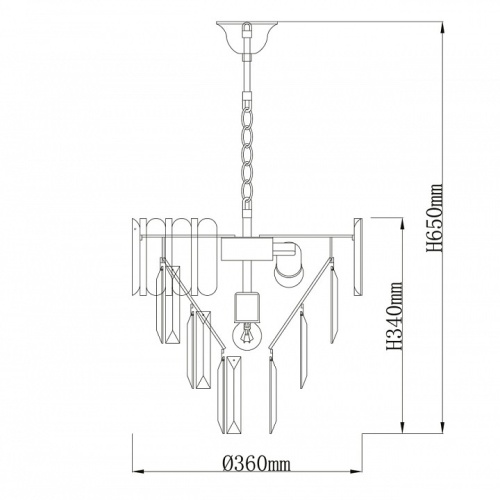 Подвесная люстра De City Бриз 35 111014205 в Нижнем Новгороде фото 5