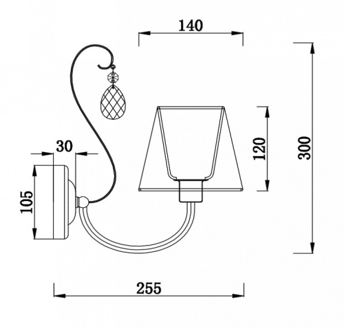 Бра Freya Vanda FR2030WL-02G в Нижнем Новгороде фото 2