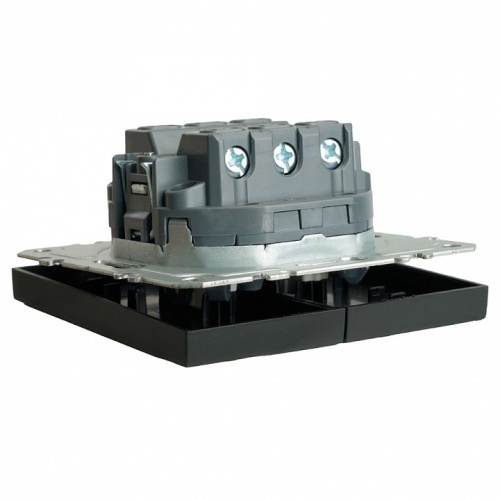 Переключатель двухклавишный без рамки Stekker Эмили 49843 в Нижнем Новгороде фото 2