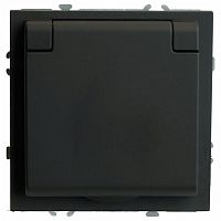 Розетка с заземлением и со шторкой, с крышкой Stekker Эмили 49855 в Нижнем Новгороде