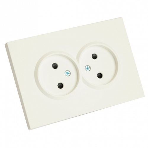 Розетка двойная без заземления и со шторкой Stekker Эмили 49877 в Нижнем Новгороде фото 5