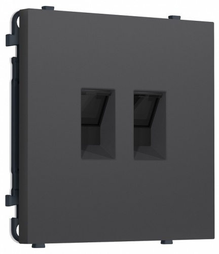 Розетка двойная Ethernet RJ-45 и со шторками, без рамки Ambrella Volt MS MS912110 в Нижнем Новгороде