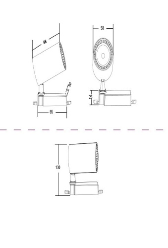 Светильник на штанге Maytoni Vuoro TR003-1-6W4K-B в Ртищево фото 3