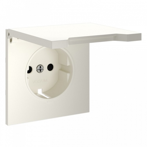 Накладка для розетки с заземлением и со шторками с крышкой Voltum S70 VLS000813 в Нижнем Новгороде фото 5