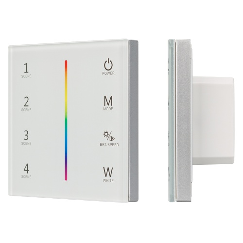 Панель Sens SMART-P22-RGBW White (12-24V, 4x3A, 2.4G) (Arlight, IP20 Пластик, 5 лет) в Первомайске фото 2