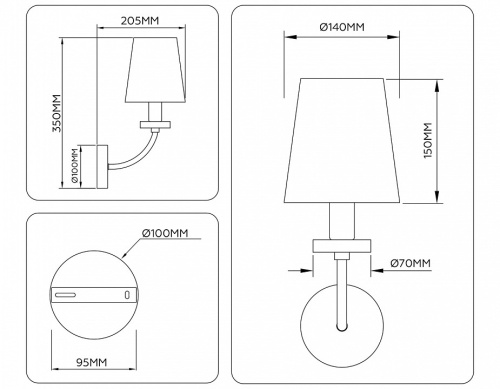 Бра Ambrella Light LH LH75359 в Нижнем Новгороде фото 2