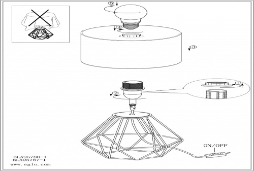 Настольная лампа декоративная Eglo Carlton 2 95787 в Нижнем Новгороде фото 2