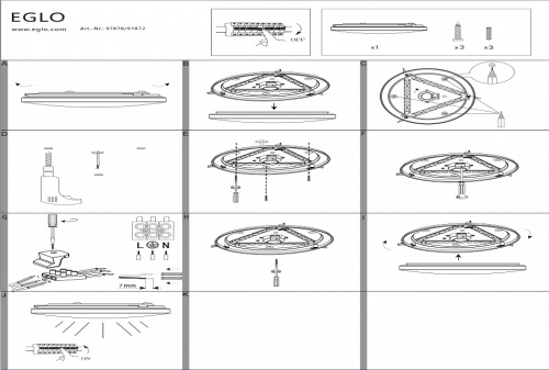 Накладной светильник Eglo Frania-S 97878 в Нижнем Новгороде фото 2