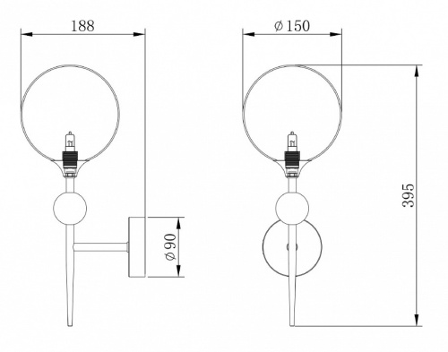 Бра Freya Maddison FR5115WL-01BZ в Нижнем Новгороде фото 4