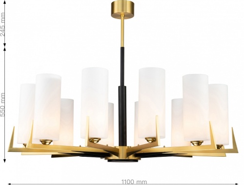 Люстра на штанге Favourite Maximo 2623-12P в Нижнем Новгороде фото 2