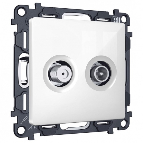 ТВ-розетка и SAT-розетка оконечная без рамки Ambrella Volt ALFA MA113310 в Нижнем Новгороде