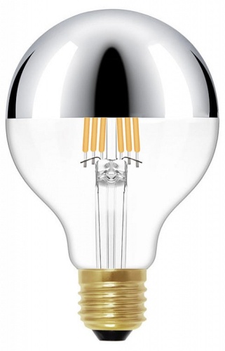 Лампа светодиодная Loft it Edison Bulb E27 6Вт 2700K G80LED Chrome в Чебоксарах