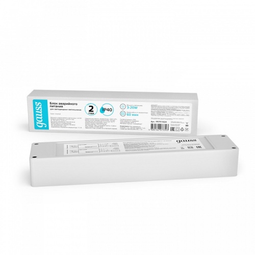 Блок питания аварийного освещения Gauss  997911024 в Нижнем Новгороде фото 2