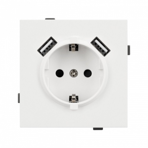 Розетка с заземлением и 2хUSB type A, без рамки Arlight SCT-TENDO 054606 в Нижнем Новгороде фото 3
