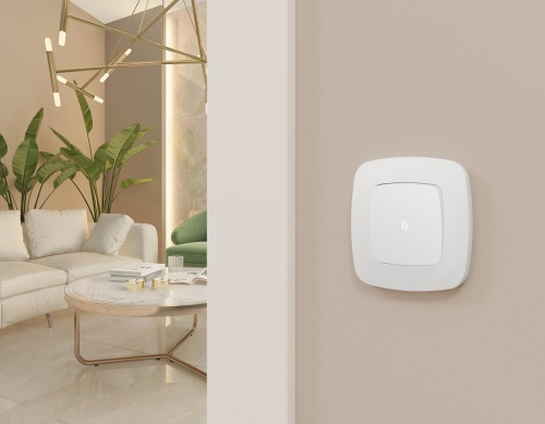 Выключатель самовозвратный двухклавишный с подсветкой, без рамки Ambrella Volt MO MO122055 в Нижнем Новгороде фото 2