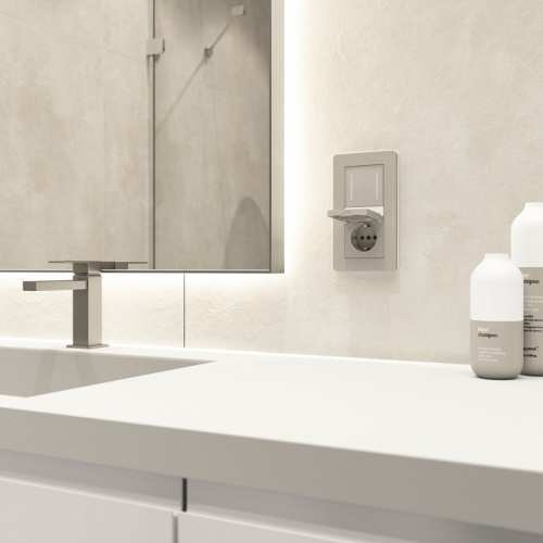 Выключатель двухклавишный с подсветкой без рамки Werkel дымчатый W4522014 в Нижнем Новгороде фото 4