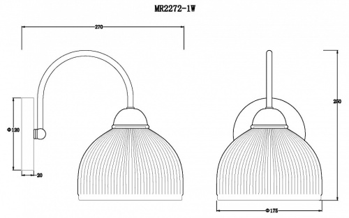 Бра MyFar Flora MR2272-1W в Нижнем Новгороде фото 2
