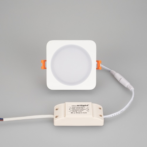 Светодиодная панель LTD-96x96SOL-10W Warm White 3000K (Arlight, IP44 Пластик, 3 года) в Заречном фото 4